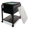 Advantus Folding Mobile File Cart, Clear/Black, Plastic, 18.5" D, 21.75" H, Black/Clear AVT-55758 - alternate 5
